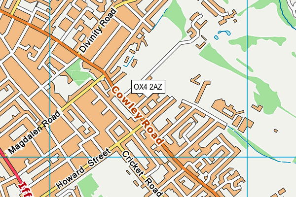 OX4 2AZ map - OS VectorMap District (Ordnance Survey)