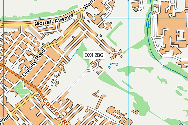 OX4 2BG map - OS VectorMap District (Ordnance Survey)