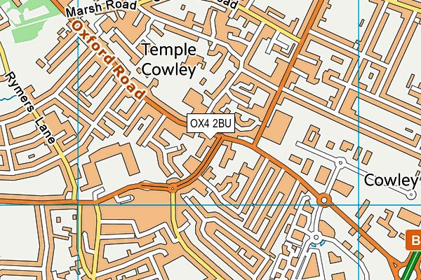 OX4 2BU map - OS VectorMap District (Ordnance Survey)