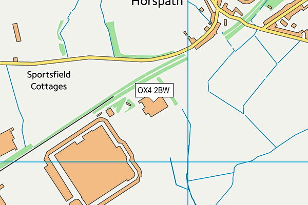 OX4 2BW map - OS VectorMap District (Ordnance Survey)