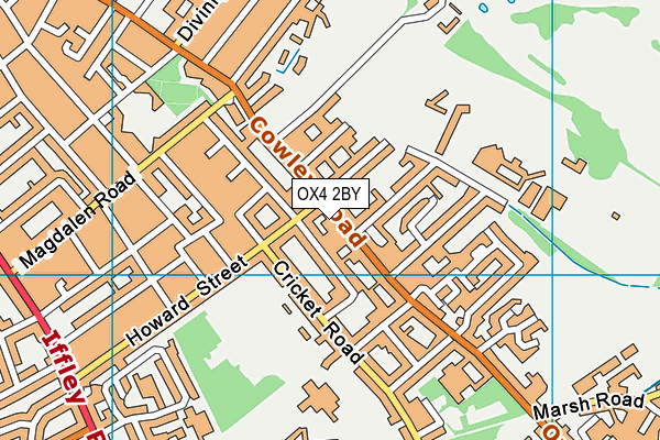 OX4 2BY map - OS VectorMap District (Ordnance Survey)