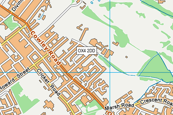 OX4 2DD map - OS VectorMap District (Ordnance Survey)
