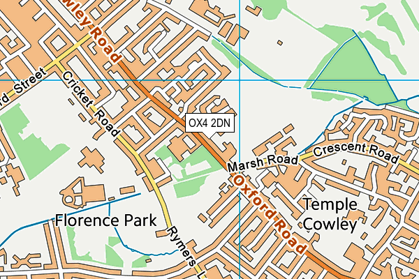 OX4 2DN map - OS VectorMap District (Ordnance Survey)