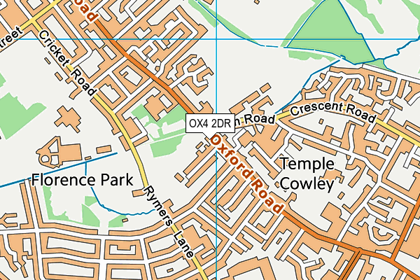 OX4 2DR map - OS VectorMap District (Ordnance Survey)