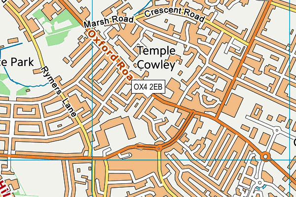 OX4 2EB map - OS VectorMap District (Ordnance Survey)