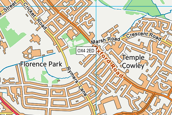 OX4 2ED map - OS VectorMap District (Ordnance Survey)