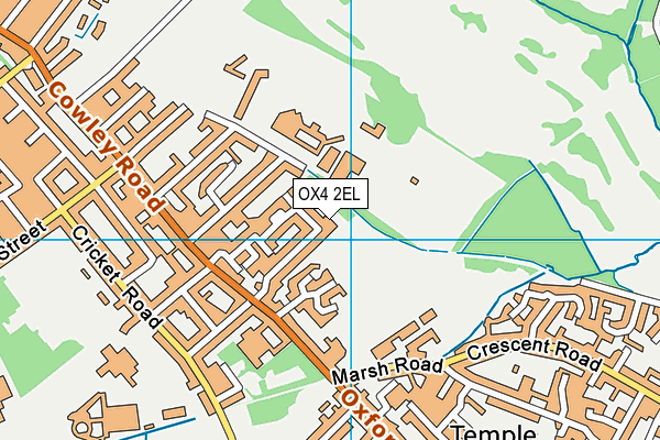 OX4 2EL map - OS VectorMap District (Ordnance Survey)