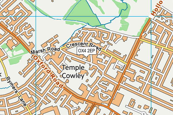 OX4 2EP map - OS VectorMap District (Ordnance Survey)