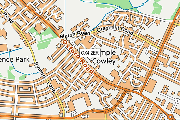 Arena Fitness (Closed) map (OX4 2ER) - OS VectorMap District (Ordnance Survey)