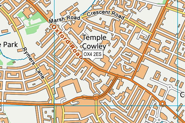 OX4 2ES map - OS VectorMap District (Ordnance Survey)