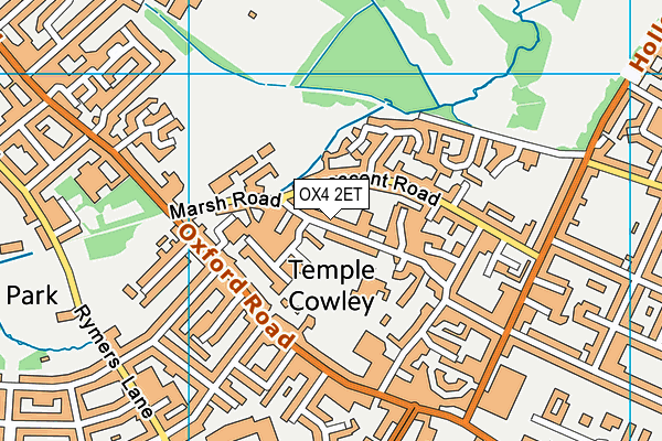 OX4 2ET map - OS VectorMap District (Ordnance Survey)