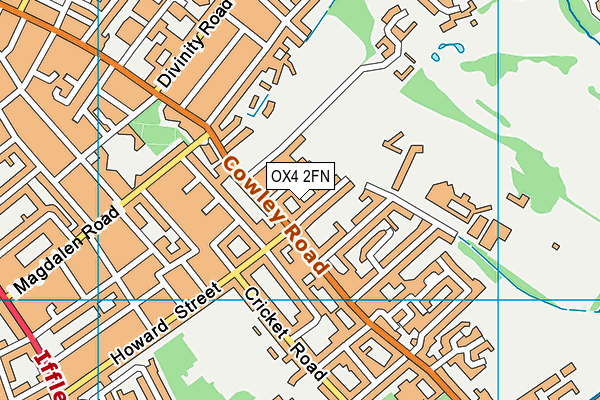 OX4 2FN map - OS VectorMap District (Ordnance Survey)