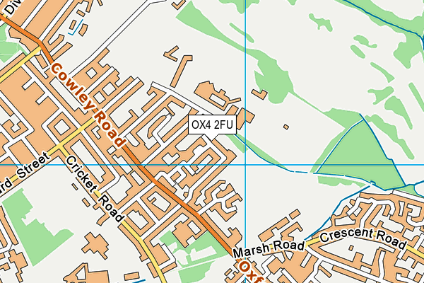 OX4 2FU map - OS VectorMap District (Ordnance Survey)