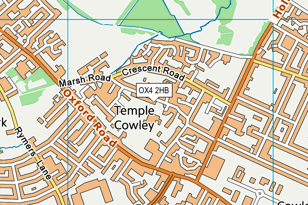 St Christopher's Church of England School, Cowley map (OX4 2HB) - OS VectorMap District (Ordnance Survey)