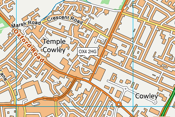 OX4 2HG map - OS VectorMap District (Ordnance Survey)