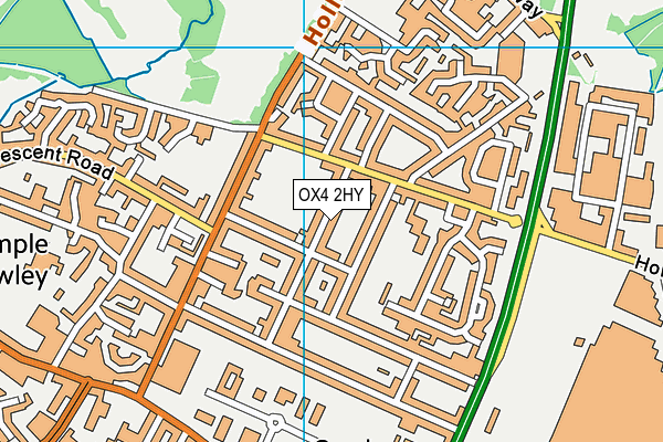 OX4 2HY map - OS VectorMap District (Ordnance Survey)