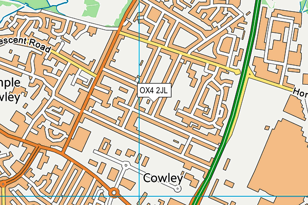 OX4 2JL map - OS VectorMap District (Ordnance Survey)