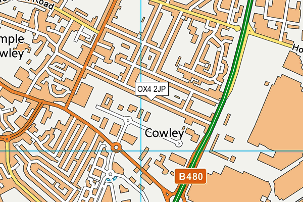 OX4 2JP map - OS VectorMap District (Ordnance Survey)