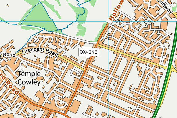 OX4 2NE map - OS VectorMap District (Ordnance Survey)