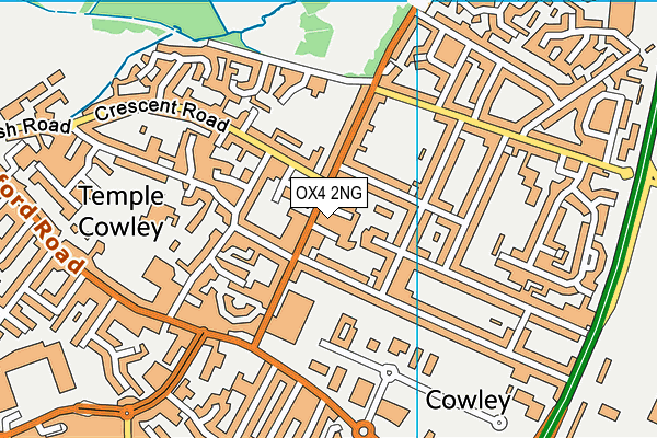 OX4 2NG map - OS VectorMap District (Ordnance Survey)