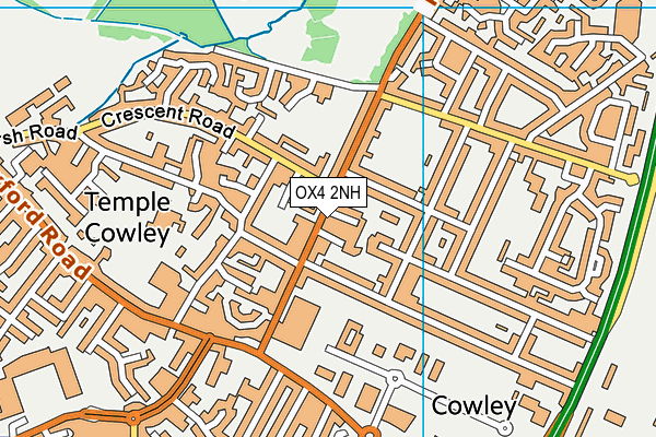 OX4 2NH map - OS VectorMap District (Ordnance Survey)