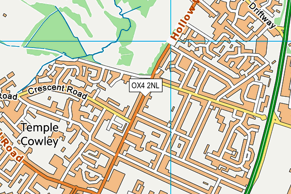 OX4 2NL map - OS VectorMap District (Ordnance Survey)