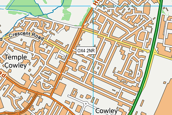 OX4 2NR map - OS VectorMap District (Ordnance Survey)