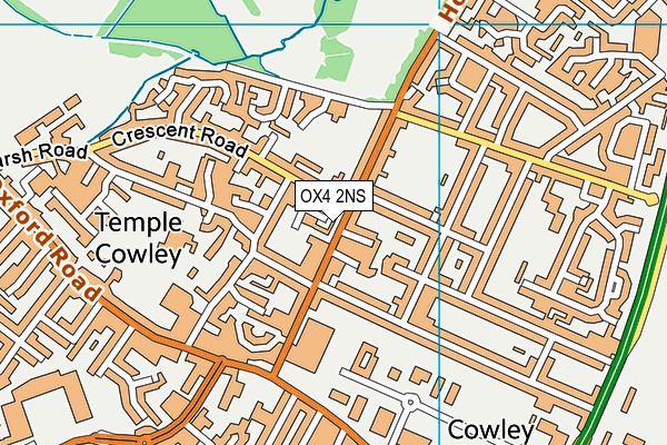 OX4 2NS map - OS VectorMap District (Ordnance Survey)