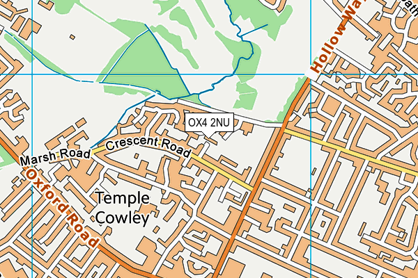 OX4 2NU map - OS VectorMap District (Ordnance Survey)