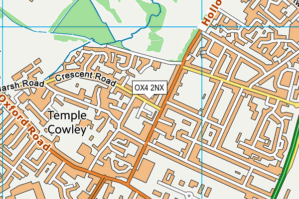 OX4 2NX map - OS VectorMap District (Ordnance Survey)