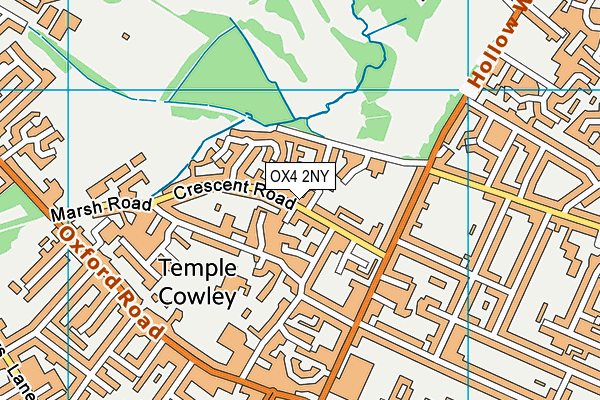OX4 2NY map - OS VectorMap District (Ordnance Survey)