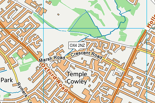 OX4 2NZ map - OS VectorMap District (Ordnance Survey)