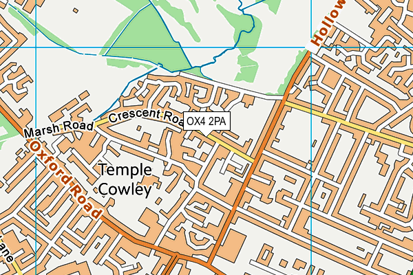 OX4 2PA map - OS VectorMap District (Ordnance Survey)