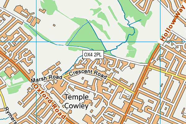 OX4 2PL map - OS VectorMap District (Ordnance Survey)