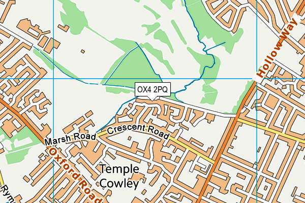 OX4 2PQ map - OS VectorMap District (Ordnance Survey)