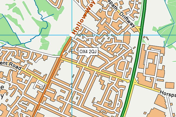OX4 2QJ map - OS VectorMap District (Ordnance Survey)