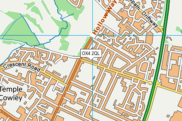 OX4 2QL map - OS VectorMap District (Ordnance Survey)