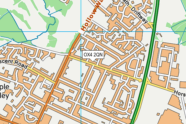 OX4 2QN map - OS VectorMap District (Ordnance Survey)
