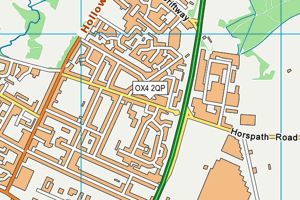 OX4 2QP map - OS VectorMap District (Ordnance Survey)