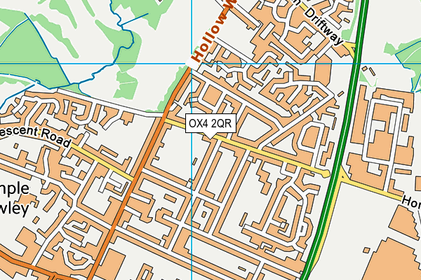 OX4 2QR map - OS VectorMap District (Ordnance Survey)