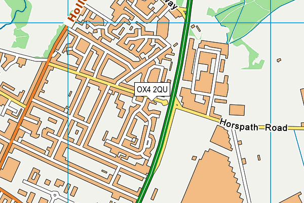 OX4 2QU map - OS VectorMap District (Ordnance Survey)