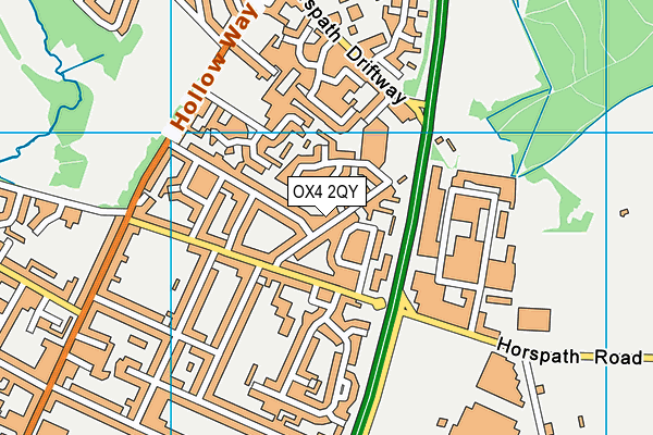 OX4 2QY map - OS VectorMap District (Ordnance Survey)