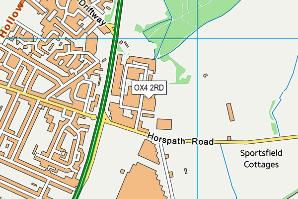 OX4 2RD map - OS VectorMap District (Ordnance Survey)