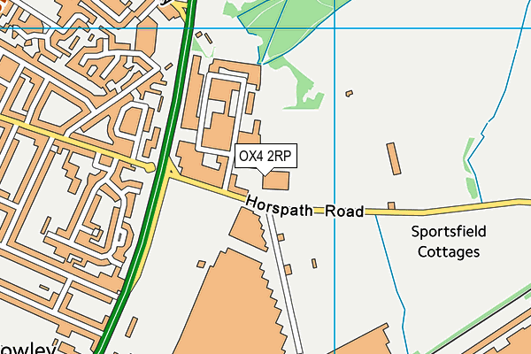 OX4 2RP map - OS VectorMap District (Ordnance Survey)