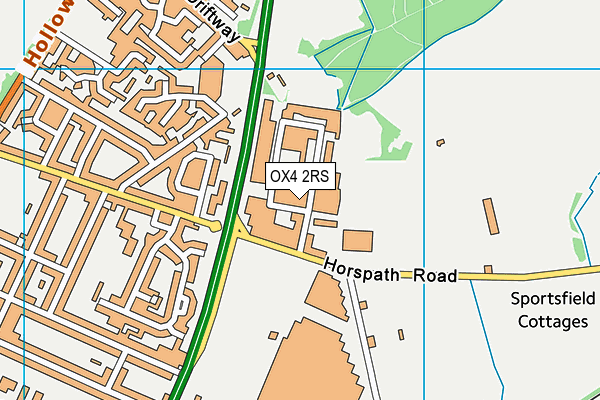 OX4 2RS map - OS VectorMap District (Ordnance Survey)