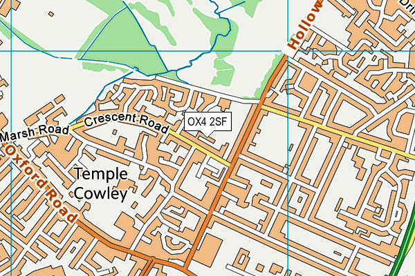 OX4 2SF map - OS VectorMap District (Ordnance Survey)
