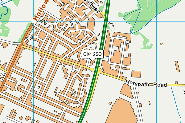 OX4 2SQ map - OS VectorMap District (Ordnance Survey)