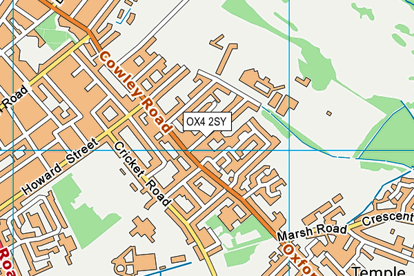 OX4 2SY map - OS VectorMap District (Ordnance Survey)