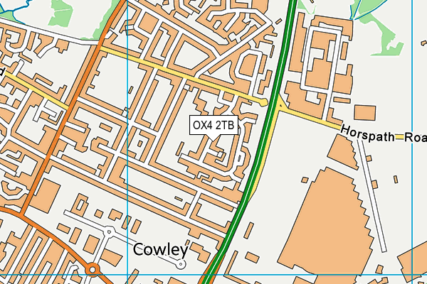 OX4 2TB map - OS VectorMap District (Ordnance Survey)