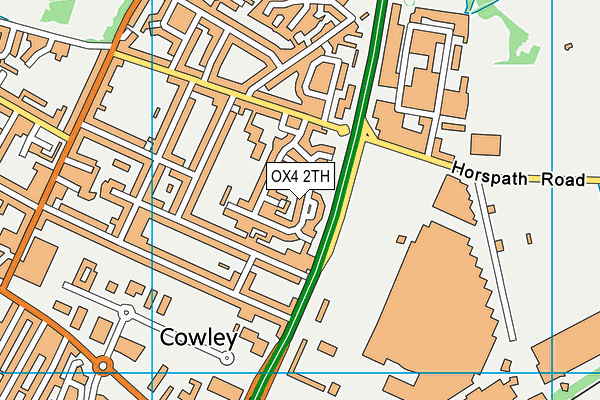 OX4 2TH map - OS VectorMap District (Ordnance Survey)